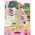 thumbnail image 4 of Vestido floral con hombros descubiertos de Minnie Mouse de Disney para niña pequeña, 4 of 7