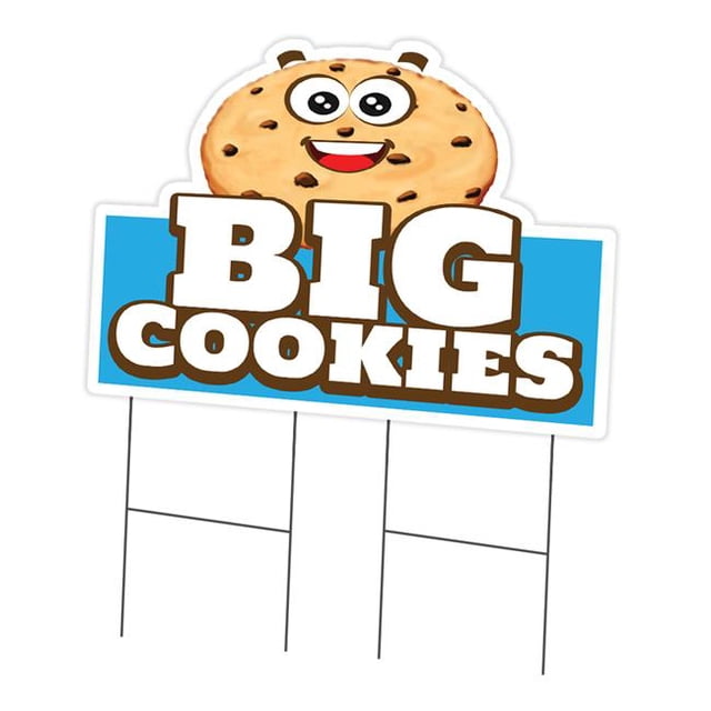 SignMission C-DC-2436-Big Cookies19 Panneau de Jardin 24 x 36 Po - Big Cookies