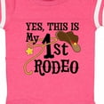 thumbnail image 4 of Inktastic Yes, This is My 1st Rodeo Cowboy Hat with Red Band, Lasso Boys or Girls Baby Bodysuit, 4 of 5