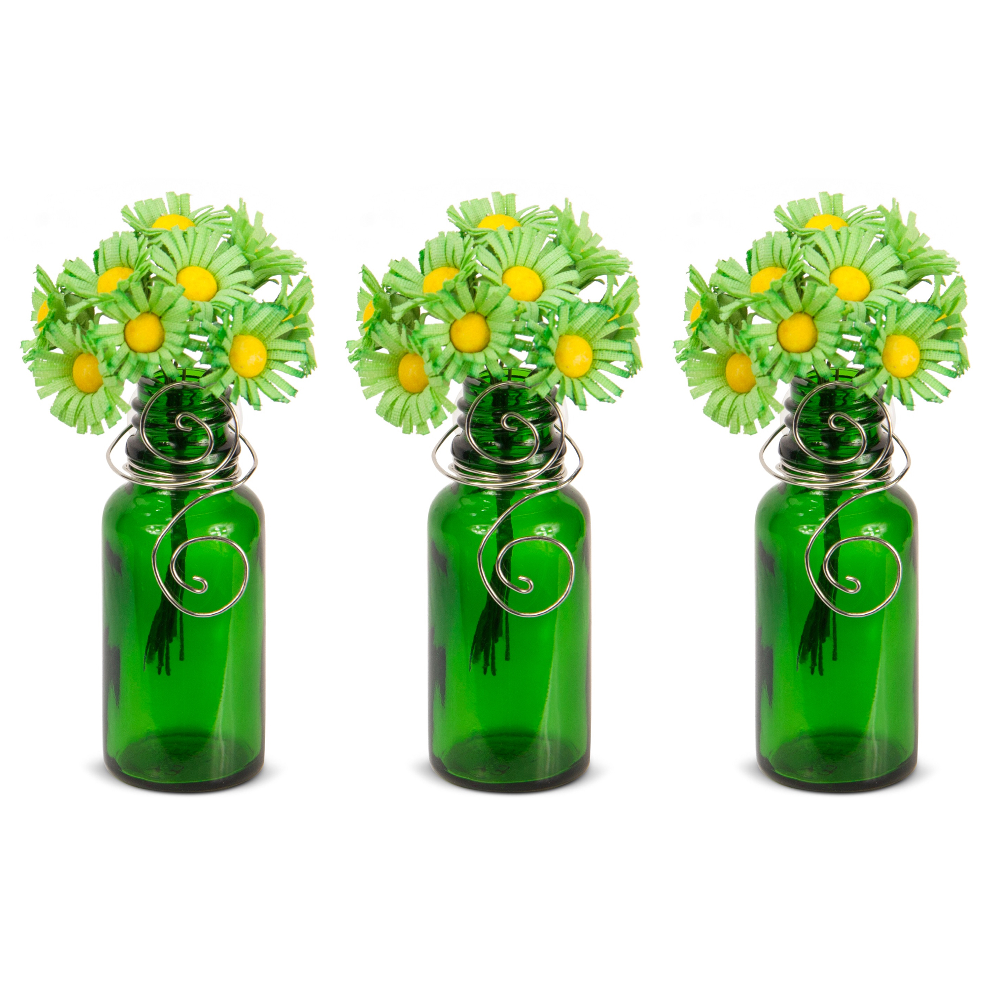 Vazzini Mini Vase Bouquet (Green)
