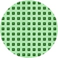 thumbnail image 1 of Ahgly Company Indoor Round Patterned Green Pepper Green Area Rugs, 3' Round, 1 of 6