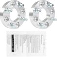 thumbnail image 6 of labwork 2 PCS 1in 4 x 101.6mm Silver Wheel Spacers Adapters 62mm Hub Bore & 1/2in x 20 Studs, 6 of 7