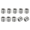 thumbnail image 1 of Unique Bargains Adaptateurs de Filetage Manchon Réducteur Écrou 10 Pcs M14x2 Mâle à M10x1.5 Femelle Réparation Insert Écrou 12mm, 1 of 7