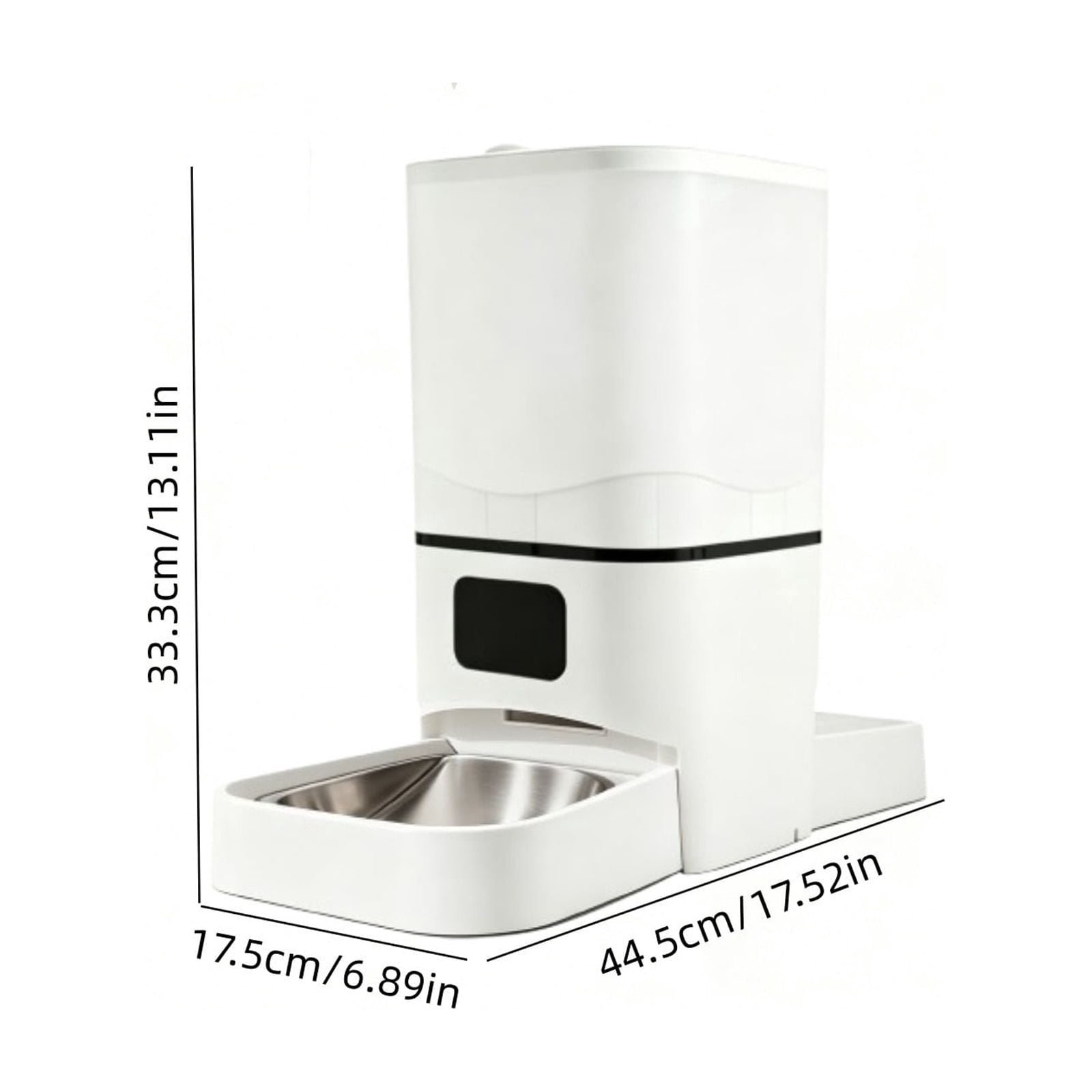 onlyliua 6L Double-Bowl Smart Pet Feeder For Dogs And Cats Automatic Dual Food Dispenser With Timer Portion Control App Remote Feeding Dual Trays Stainless Steel Bowls Multi-Pet Feeding Solution