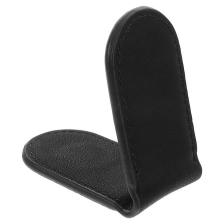 Hemoton Clip for Men Cash Holder Convenient Money Clip for Office Magnetic Cash Storage Clamp Pu Leather Money Clip Blank Money Holder