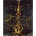 thumbnail image 2 of Karel Van Mander 15x18 Gold Ornate Wood Frame and Double Matted Museum Art Print Titled - Emblematic Representation (1600), 2 of 4