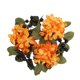 thumbnail image 5 of Corona de velas en forma de anillo,Corona de velas de Halloween para centro de mesa de otoño,Decoración Otoño Hoja de Arce Artificial Acción de Gracias,Adorno de candelabro de pilar con, 5 of 8