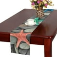 thumbnail image 2 of MKHERT colorful Starfish and beach pebbles Table Runner for Wedding Party Banquet Decoration 14x72 inch, 2 of 3