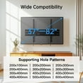 thumbnail image 5 of MountFTV Large Tilting TV Wall Mount Bracket for 37-82 inch TVs,1.46" Low Profile TV Wall Mount, Max 600x400mm,Hold up to 100LBS,Fits 12",16",18", 24" Studs, 5 of 7