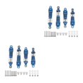 thumbnail image 1 of Vogacara Amortiguadores Colorido Distintivo Mano de obra exquisita Resistente al desgaste Larga vida útil Reemplazo para 1/18 Mini-T 2.0 2WD Azul 2piezas, 1 of 6
