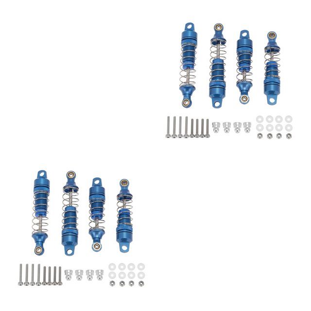 Vogacara Amortiguadores Colorido Distintivo Mano de obra exquisita Resistente al desgaste Larga vida útil Reemplazo para 1/18 Mini-T 2.0 2WD Azul 2piezas