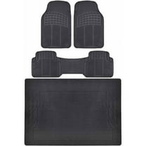 BDK Car Floor Mats with Cargo Mat, All Around Utility Trunk Mat, 3 Colors
