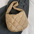thumbnail image 1 of Women Padding Shoulder Bag Versatile Puffy Hobo Bag Casual Zipper Shopping Purse, 1 of 9