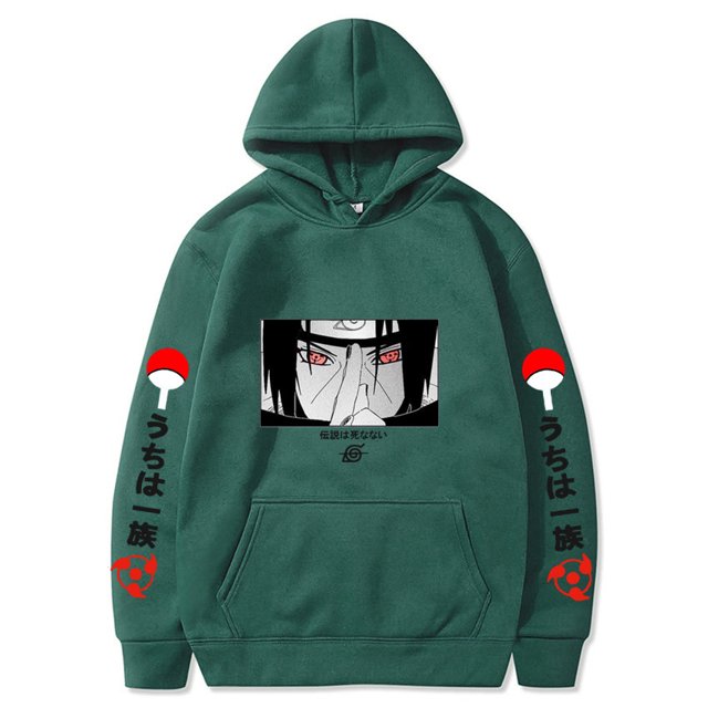 Naruto Japanese Comic Print Casual Loose Hooded Sweatshirt For Men And Women
