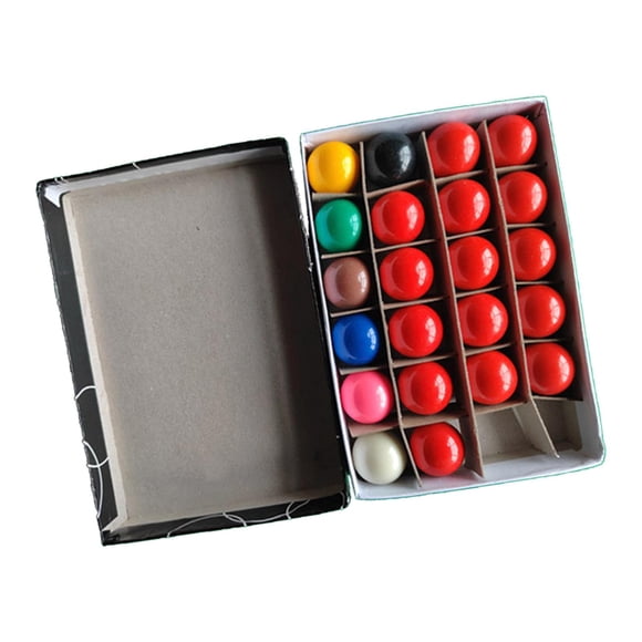 DYNWAVECA 22 Pieces Mini Billiards Table Balls Set Indoor Table Game Sturdy Small Pool Cue Balls for Recreational Sport Recreation Game 25mm