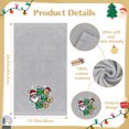 thumbnail image 2 of Funny Christmas Santa Hand Towels for Bathroom Kitchen- 100% Cotton Soft Absorbent Winter Holiday Bath Towels Cute Decor - Fun Novelty Christmas Xmas Secret Santa Gifts for Women Mom - Set of 2,Gray, 2 of 7