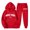 Red, variant on Wyobmus Womens 2 Piece Outfits Lounge Hoodie Sweatsuit Sets Letter Printed Long Sleeve Sweatshirt Baggy Fall Fashion Sweatpants With Pockets Black