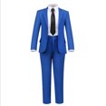 thumbnail image 5 of Boys Suits for Tuxedo Suit for Wedding Suit Set Formal Toddler Boy Outfit with Suit Jacket Vest Pants Collared Dress Shirt and Tie, 5 of 5