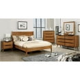 thumbnail image 6 of Furniture of America Belkor Mid-Century Modern Wood 4-Drawer Chest in Oak, 6 of 8