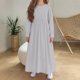 thumbnail image 5 of Cowsor Girls Maxi Dress Long Sleeve Casual Holiday Dress with Pockets, 5 of 6