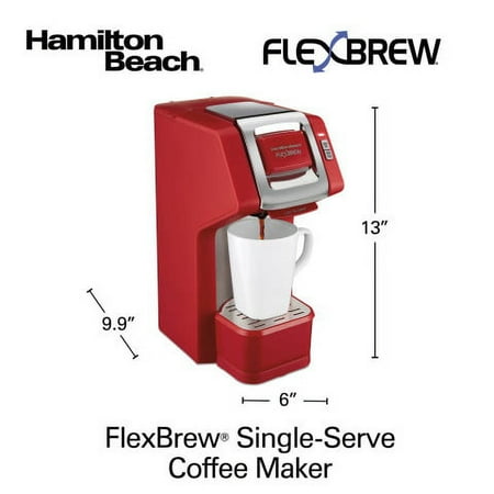 Hamilton Beach - FlexBrew Single-Serve Coffee Maker - Red