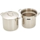 thumbnail image 2 of Juego de olla para pasta y vaporera Cuisinart Chef's Classic de 12 cuartos, color plateado, 2 of 5