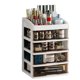 thumbnail image 3 of Caja de almacenamiento de plástico transparente for cosméticos, cajón de escritorio, caja de maquillaje for lápiz labial, tocador, almacenamiento de brochas de maquillaje, 3 of 4