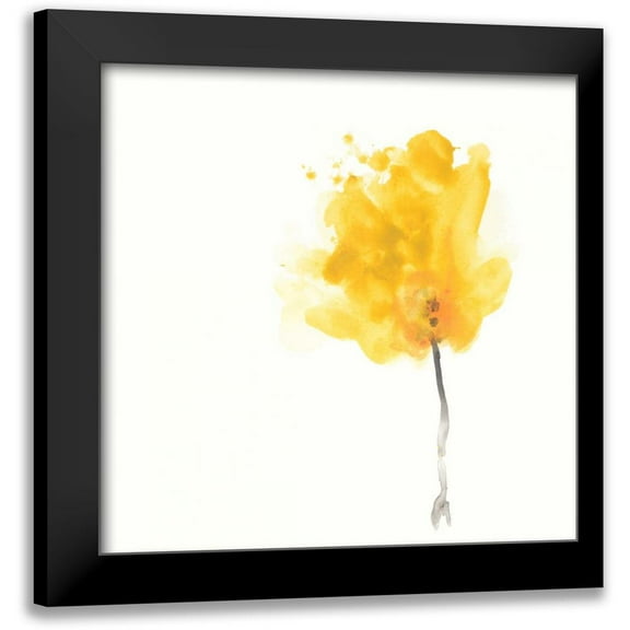 Vess, June Erica 12x12 Black Modern Framed Museum Art Print Titled - Expressive Blooms VII