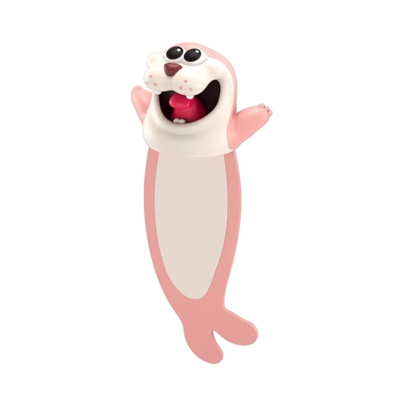 Bearachild Disfrute de la lectura con marcadores de animales de dibujos animados en 3D, portátiles e impermeables, tamaño portátil de estilo 3D cartulina Tipo 10