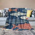 thumbnail image 2 of ARISTURING Fish Flannel Blanket Lightweight Soft Blanket for All Seasons Exquisite Gifts 60x80in, 2 of 6