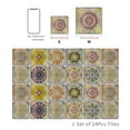 thumbnail image 2 of 24 PCS Moroccan Style Tile Sticker Oil Proof Wall Backsplash Heat Resistant Furniture Staircase Home Decor Self Adhesive Removable DIY Murals for Kitchen Bathroom C 3.9*3.94Inch, 2 of 9