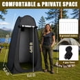thumbnail image 2 of Wavraging Shower Tent, 3.9 x 3.9 x 6.2ft Pop Up Privacy Portable Camping Changing Tent for Outdoor Toilet, Dressing Room and Bathroom with Carry Bag for Beach, Camping, Hiking, 2 of 8