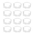 thumbnail image 5 of 12 anillos de servilleta Bismillah Eid Mubarak musulmán islámico Ramadán Kareem hebilla de servilleta cena de boda plata, plata, 5 of 5