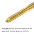 thumbnail image 3 of Unique Bargains M2.5 x 0.45 Cobalt High Speed Steel Straight Flute Machine Thread Tap Titanium Coated 2 Pack, 3 of 6