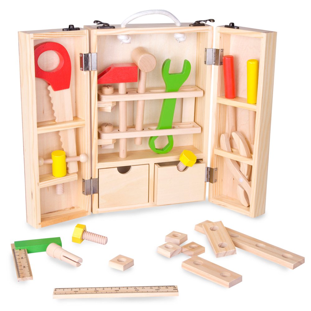 Classic Toy Wood Carpenter's Set