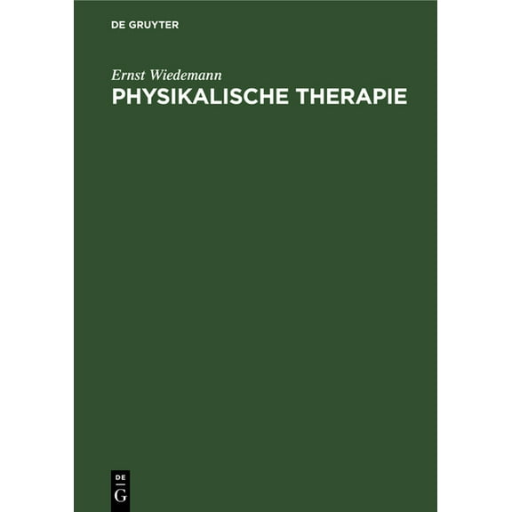 Physikalische Therapie, (Hardcover)