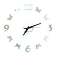 thumbnail image 4 of JeashCHAT DIY Wall Clock 3D Mirror Surface Sticker Home Office Decor Clock, 4 of 5