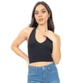 thumbnail image 1 of Top Halter Básico Mujer Color Negro, 1 of 3