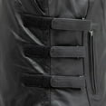 thumbnail image 5 of First Mfg Co - Katana - Women's Motorcycle Biker Riding Black Leather Vest - Medium, 5 of 5