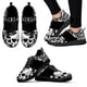 thumbnail image 1 of Zapatos de verano de punto ligeros y transpirables con estampado de calavera simple en negro, zapatillas cómodas para exteriores, zapatos de plataforma, 1 of 6