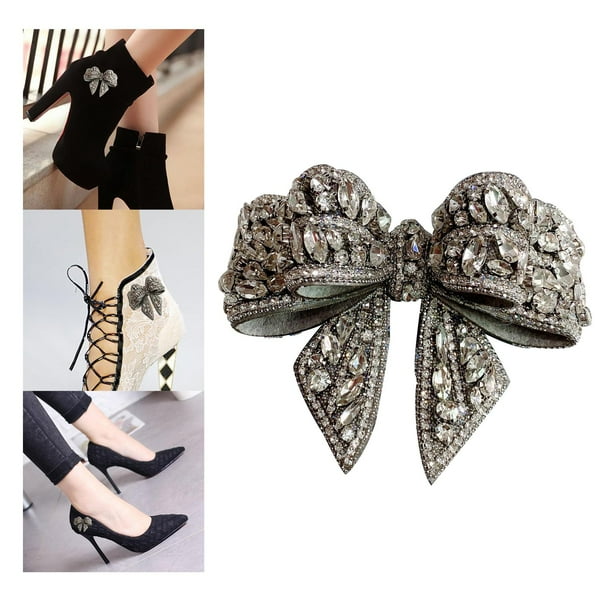 Clips decorativos para zapatos para mujer hebillas adornos de joyeria amuletos hebilla para zapatos boda mariposa de imitacion zapat 1pc Plata 10.5x9cm Baoblaze broche de zapatos Bodega Aurrera en lin...