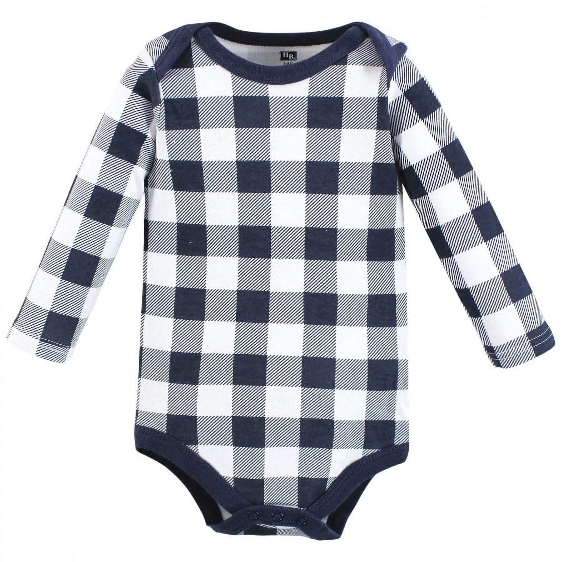 Hudson Baby Cotton Long-Sleeve Bodysuits, 5-Pack, Newborn- 24 Months
