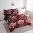 thumbnail image 2 of Erosebridal Red Flowers Magical Dragon Boy Bedding Comforter Set 7 Pieces,Abstract Vintage Floral Animal Full Bedding Set For Teens Girls,Black Reversible, 2 of 6