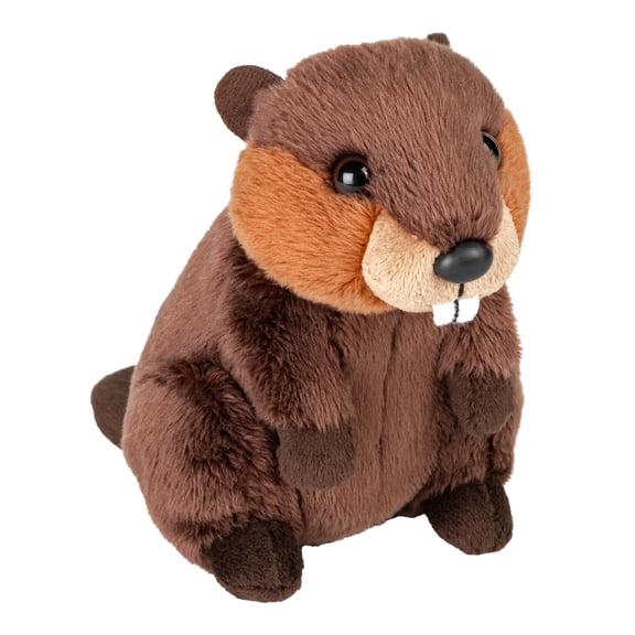 Wild Republic Pocketkins-Eco Beaver, Stuffed Animal, 5 inch, Plush Toy, Ecofriendly