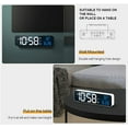 thumbnail image 6 of Digital Clock, Digital Clock Large Display, LED Digital Alarm Clock for Living Room, Rechargeable, Sound-Activated, Snooze, Date &Temp Display Digital Wall Clocks, for Bedroom Kitchen Office, White, 6 of 18