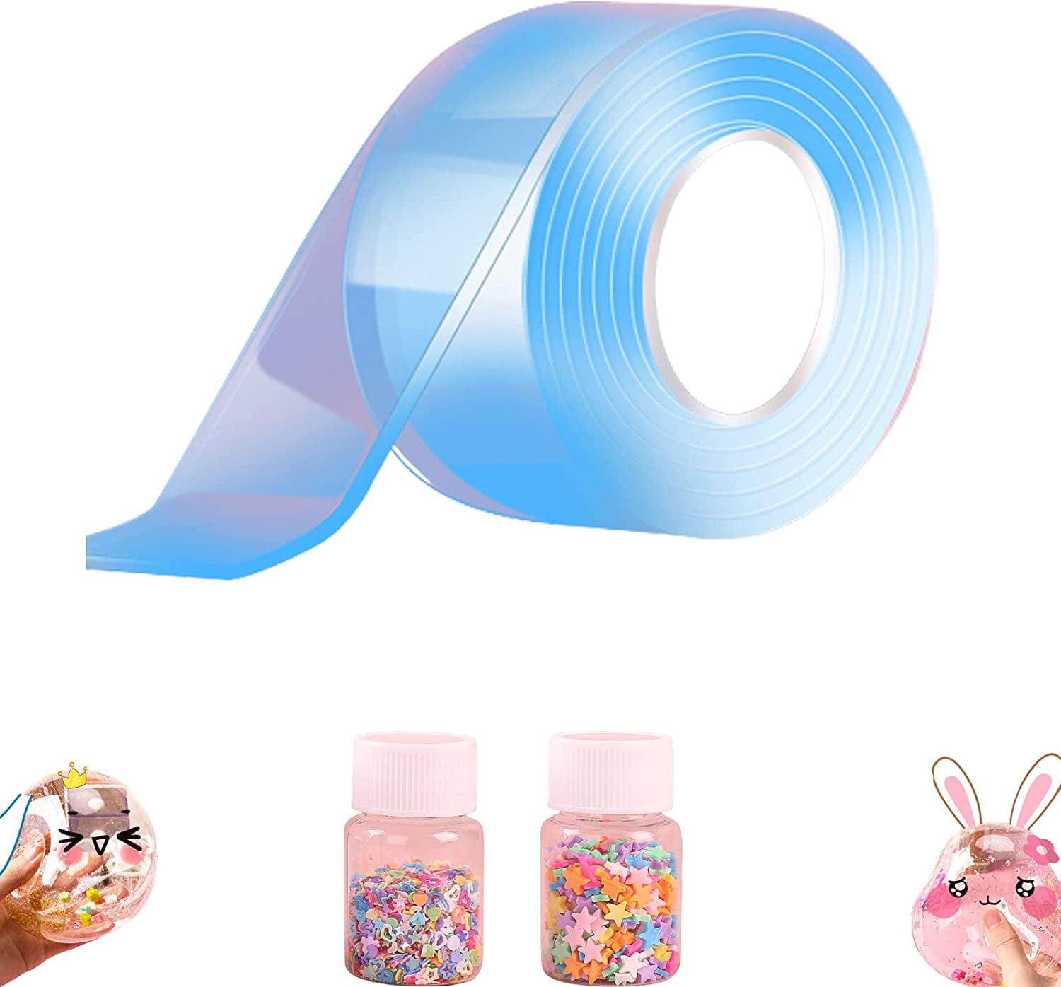 MYSEPT Nano Tape Bubbles Kit,Blowable Bubble Tape,Nano Tape for Making