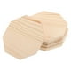 thumbnail image 5 of Octagonal Wooden Tray Diy Craft Succulent Pots Wood 3.9×3.9×0.3in 5Pcs, 5 of 5