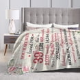 thumbnail image 4 of Wijzvio Gifts For 39th Birthday Throw Blanket Soft Fuzzy Fleece Blanket For Couch Bed Living Room Decoration 40"X30", 4 of 9