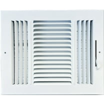 10"x 8" (Duct Opening Size) 3-Way Stamped Face Steel Ceiling/sidewall Air Supply Register - Vent Cover - Actual Outside Dimension 11.75" X 9.75"