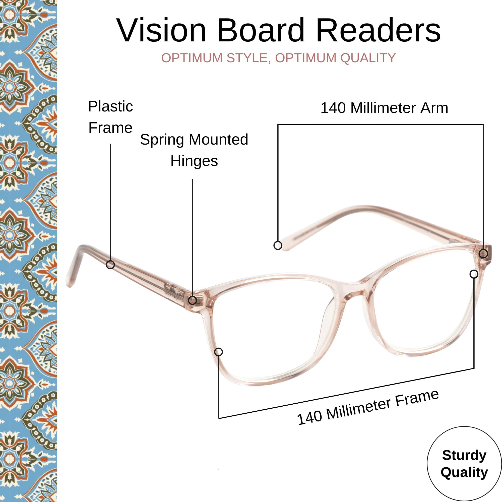 Optimum Optical Signature Blue Light Filtering Readers - Vision Board, +1.75